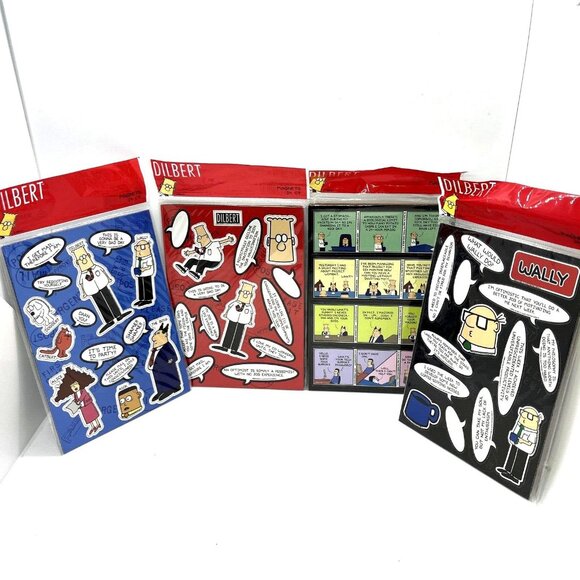 Dilbert Magnet Lot of Four By Innovative Designs 46 Total in Packages 2008 NEW! - Picture 1 of 12